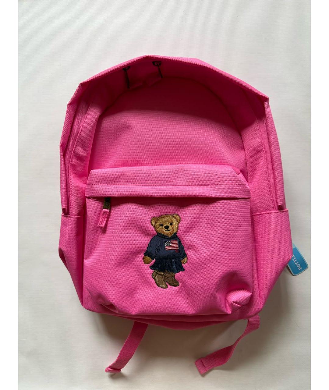 POLO RALPH LAUREN Розовый тканевый рюкзак, фото 6