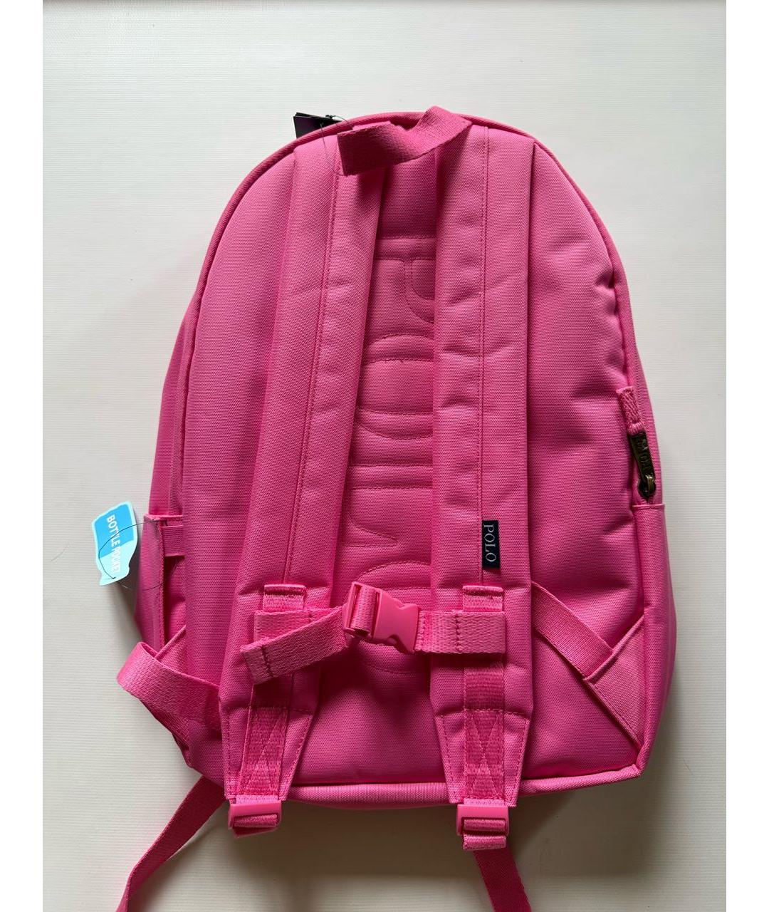 POLO RALPH LAUREN Розовый тканевый рюкзак, фото 3