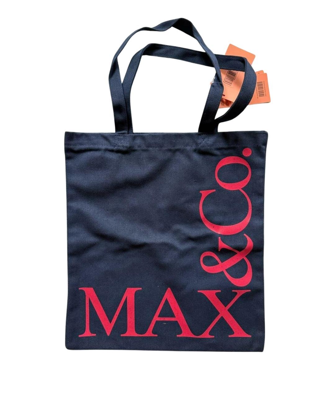 MAX&CO Синяя тканевая сумка тоут, фото 1