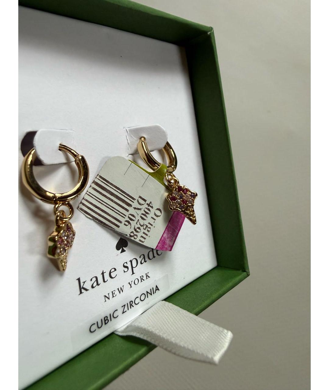 KATE SPADE Золотые серьги, фото 3