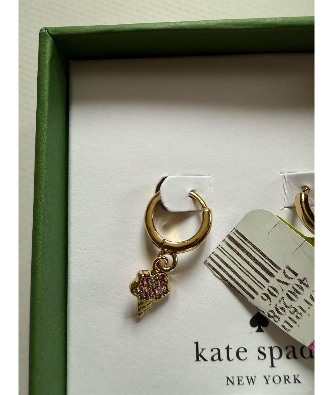 KATE SPADE Золотые серьги, фото 2