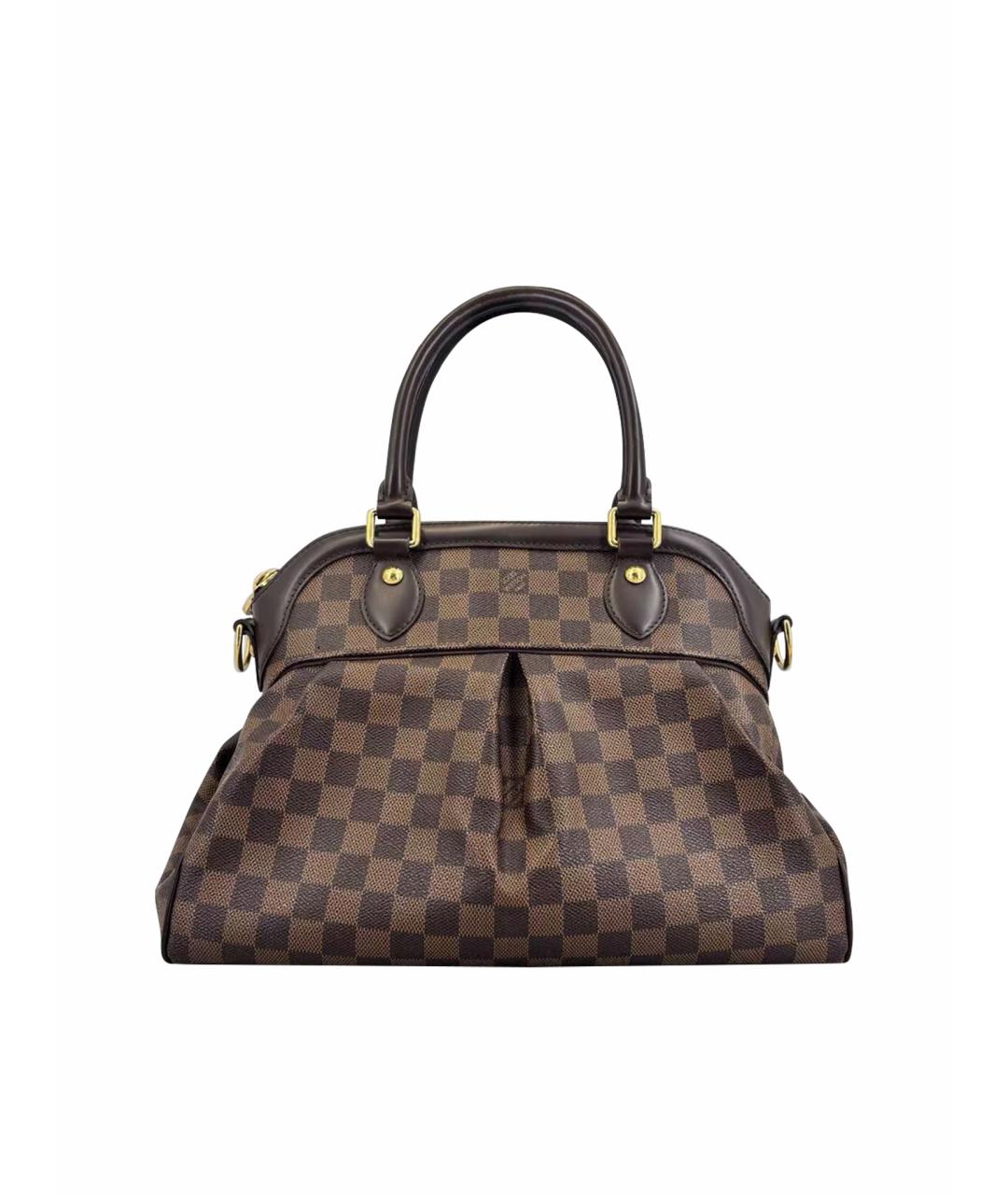 LOUIS VUITTON Коричневая кожаная сумка тоут, фото 1