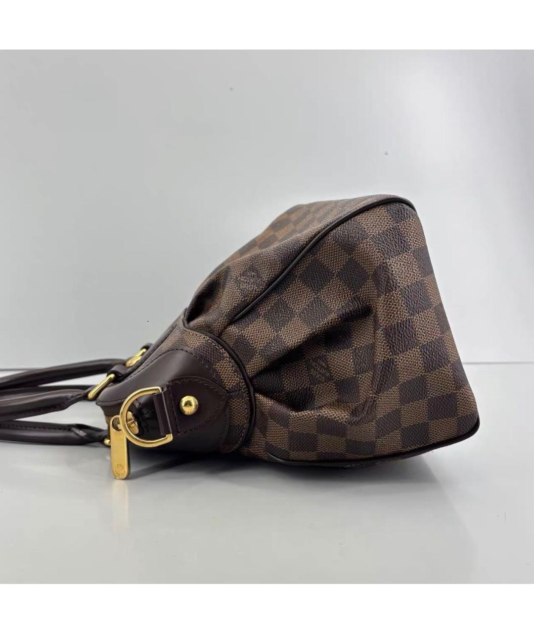 LOUIS VUITTON Коричневая кожаная сумка тоут, фото 4