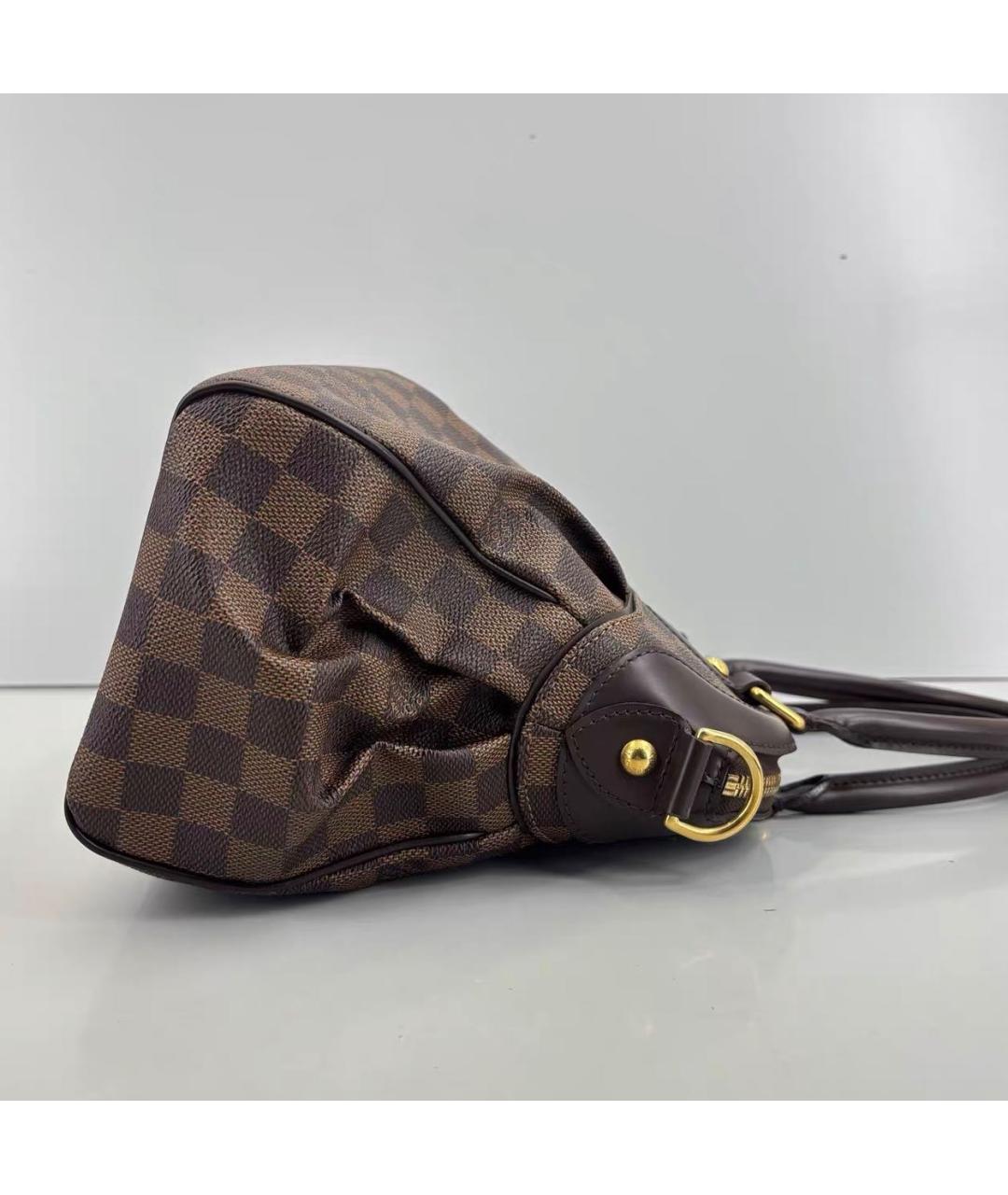 LOUIS VUITTON Коричневая кожаная сумка тоут, фото 5