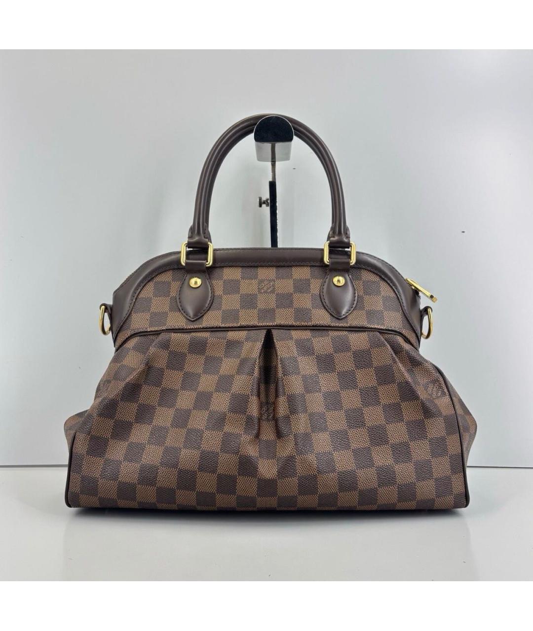 LOUIS VUITTON Коричневая кожаная сумка тоут, фото 2