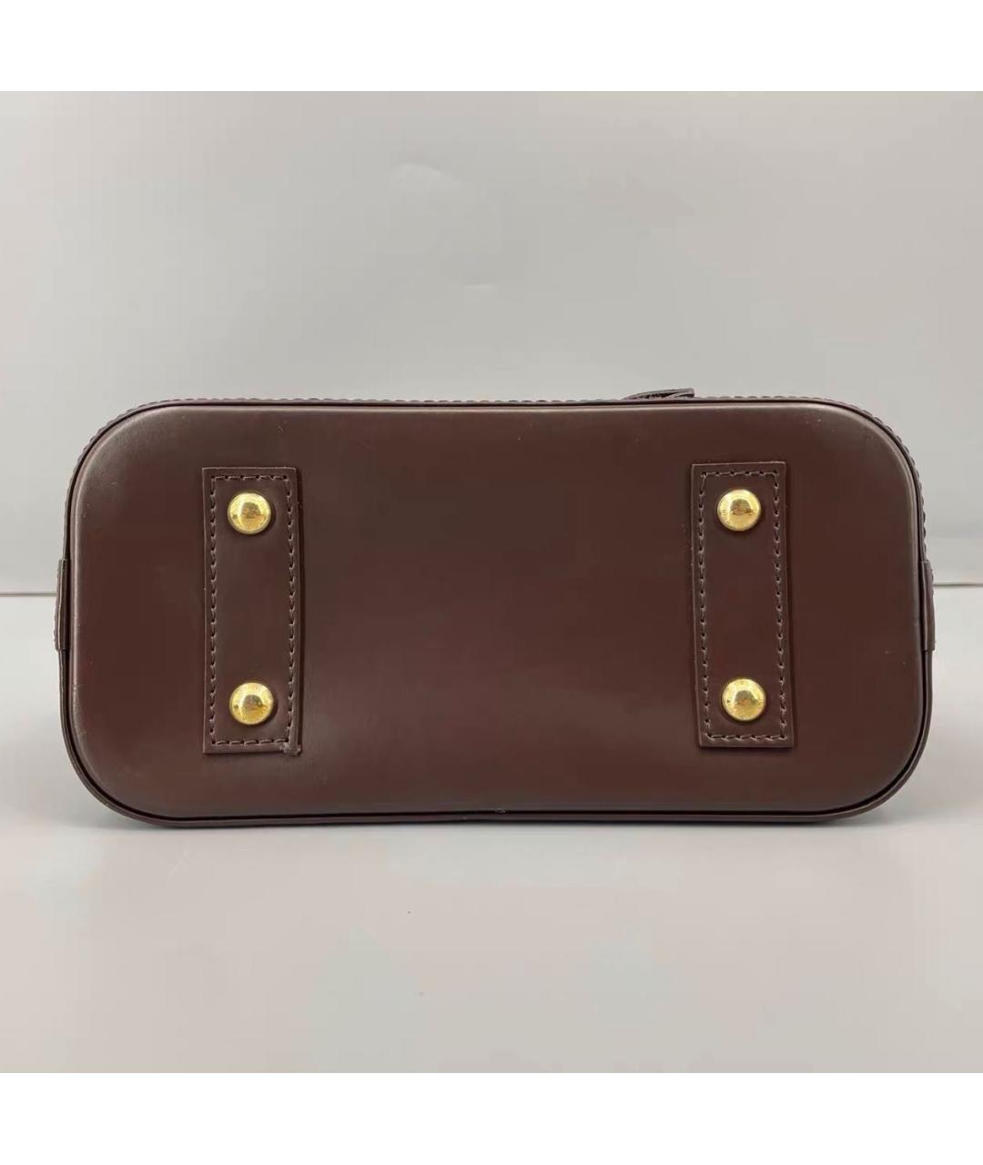 LOUIS VUITTON Коричневая сумка с короткими ручками из канвы, фото 3