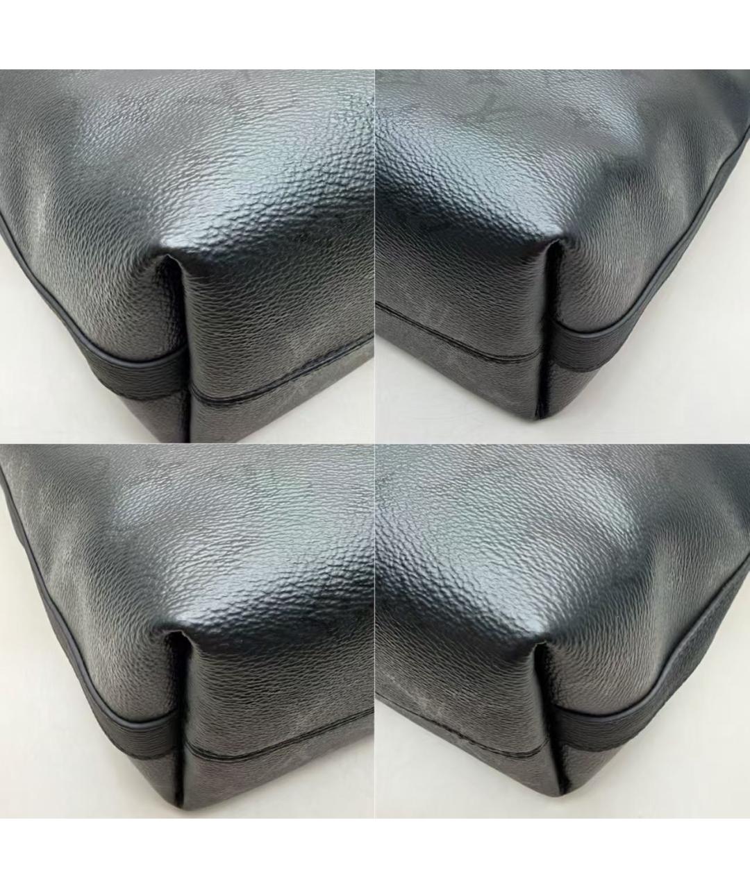 LOUIS VUITTON Черная кожаная сумка через плечо, фото 7