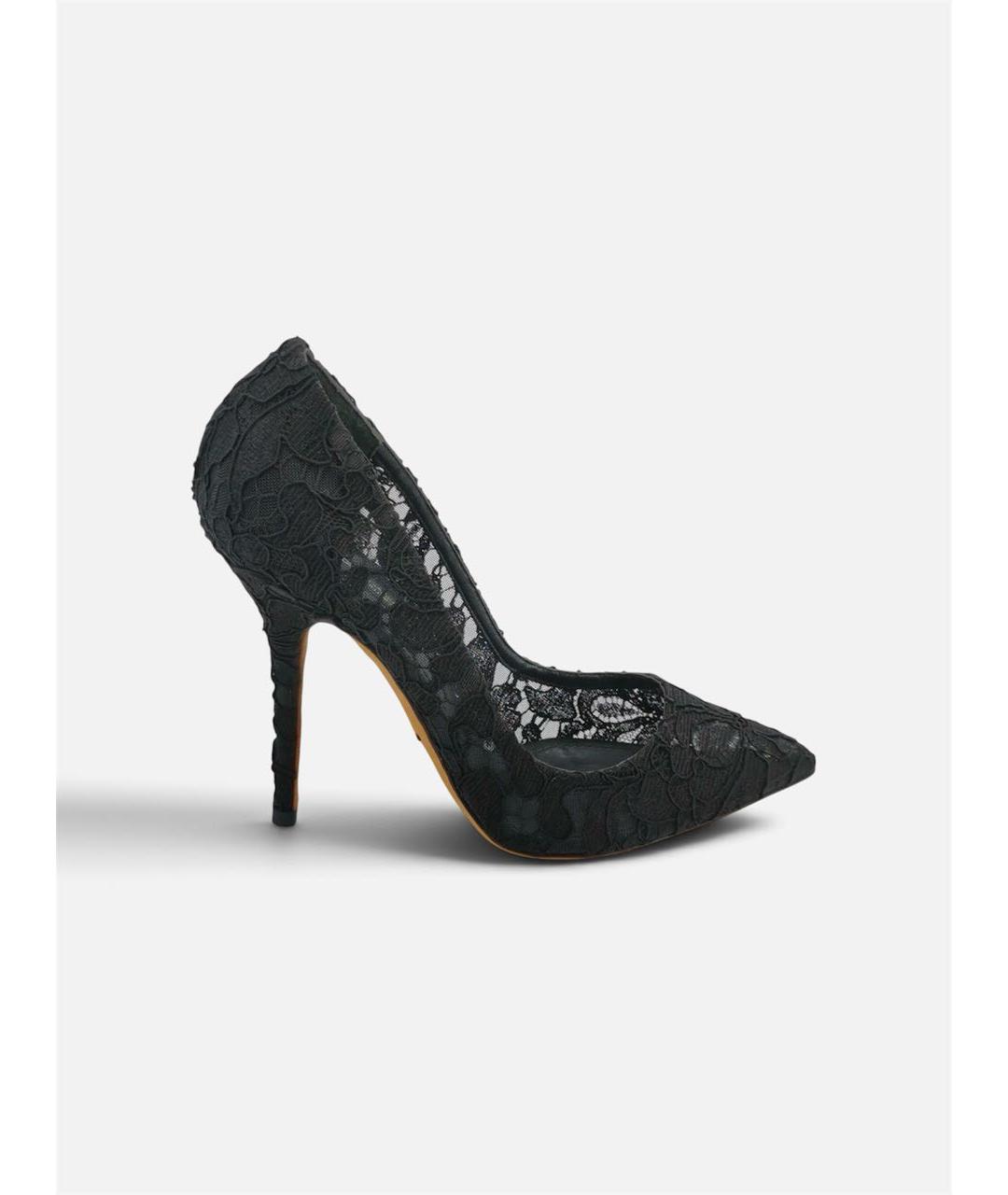 DOLCE&GABBANA Черные текстильные туфли, фото 6