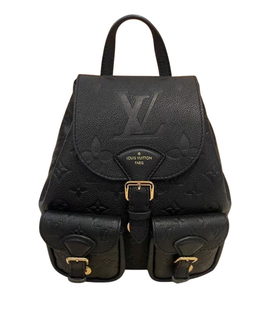 LOUIS VUITTON Черный кожаный рюкзак, фото 1