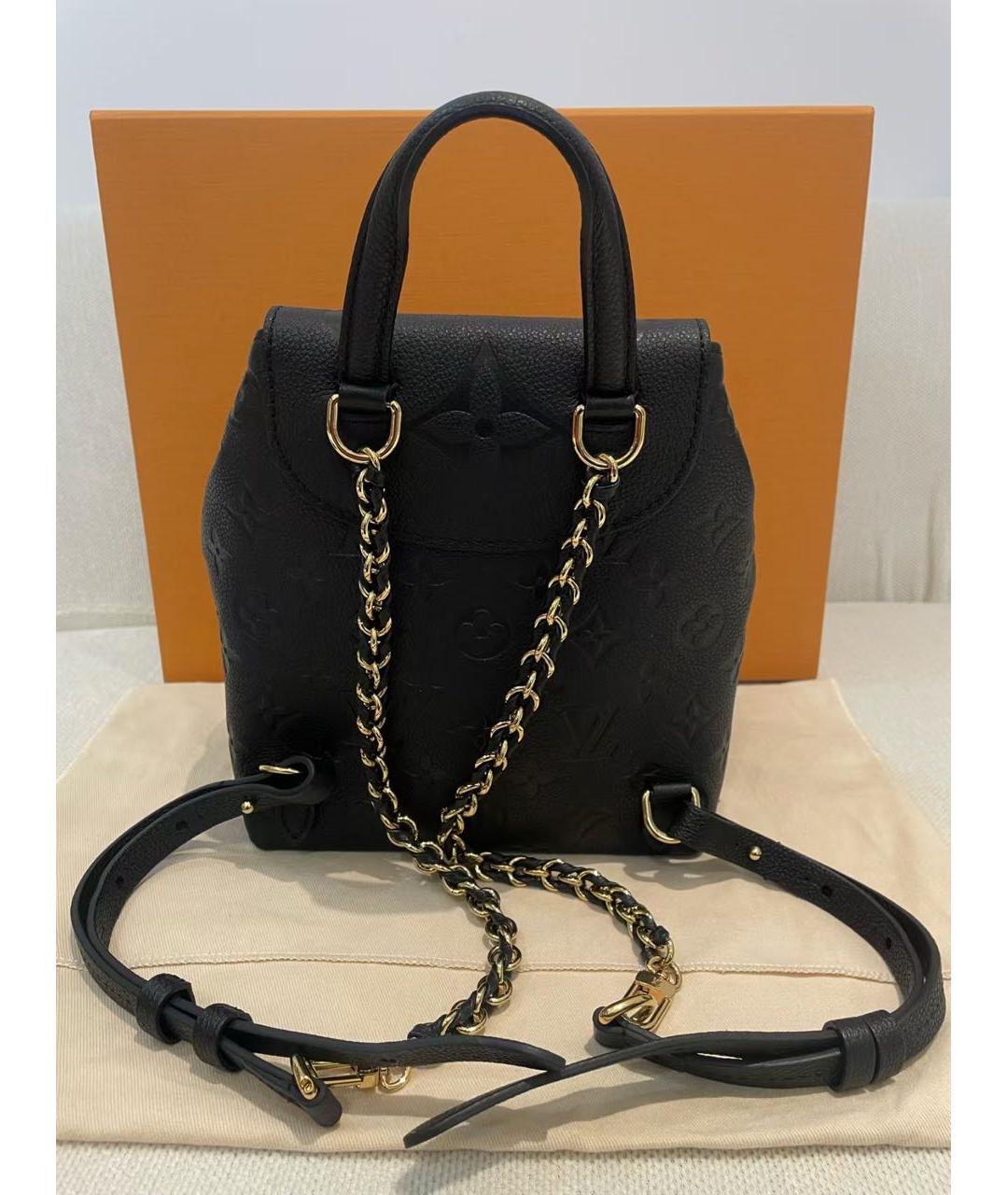 LOUIS VUITTON Черный кожаный рюкзак, фото 2