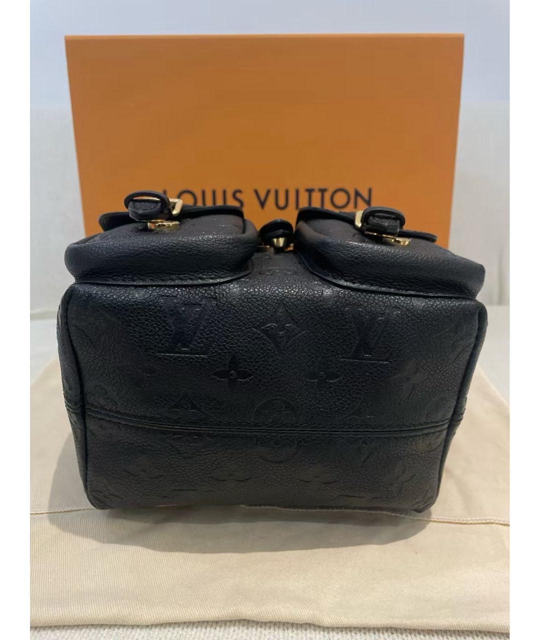 LOUIS VUITTON Черный кожаный рюкзак, фото 5