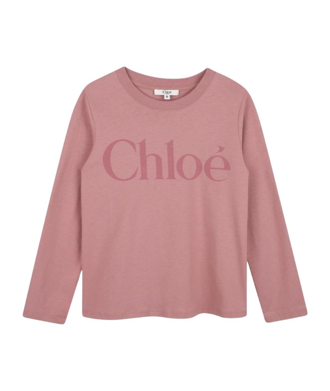 CHLOE Розовый хлопковый детская футболка / топ, фото 1