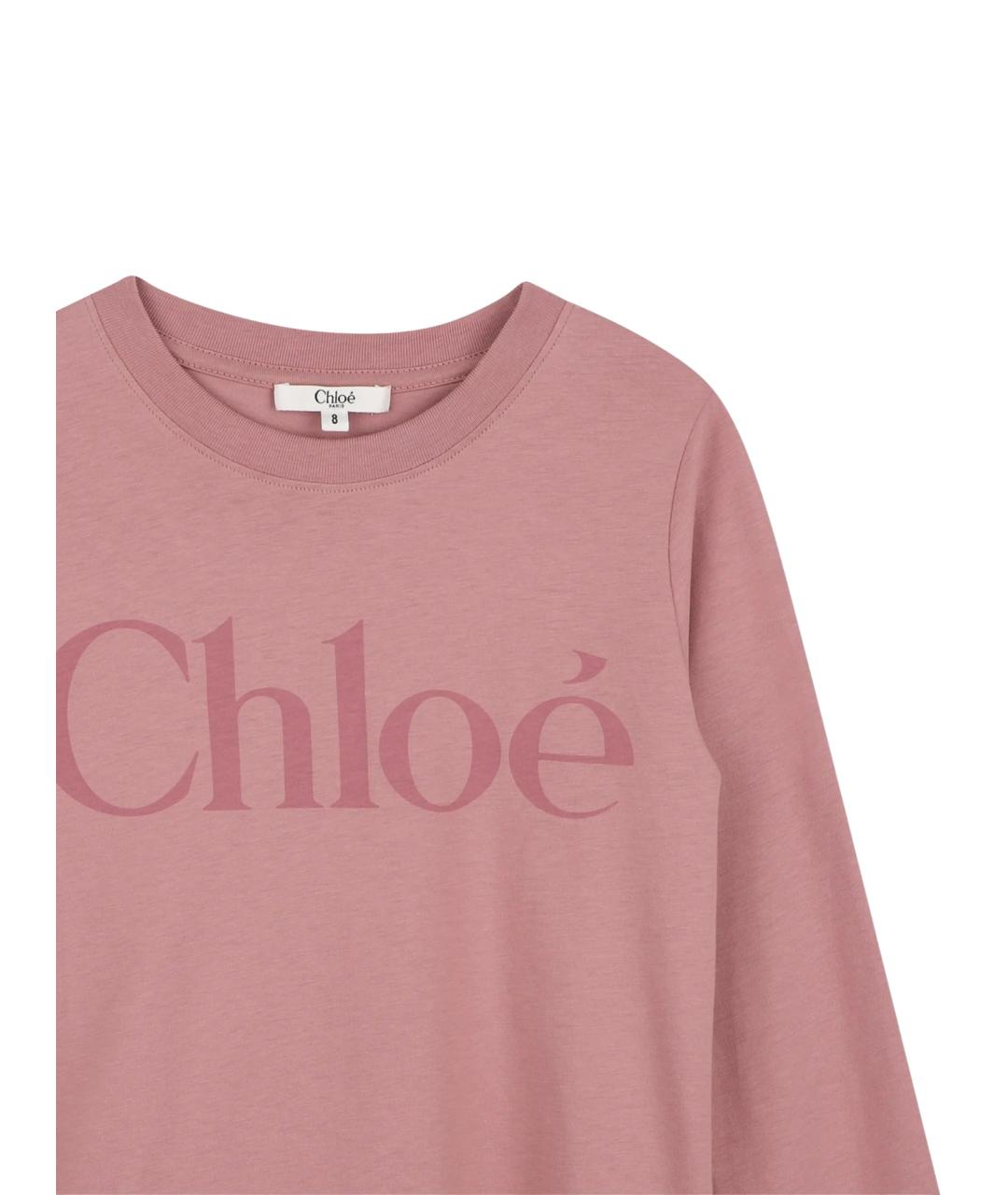 CHLOE Розовый хлопковый детская футболка / топ, фото 3