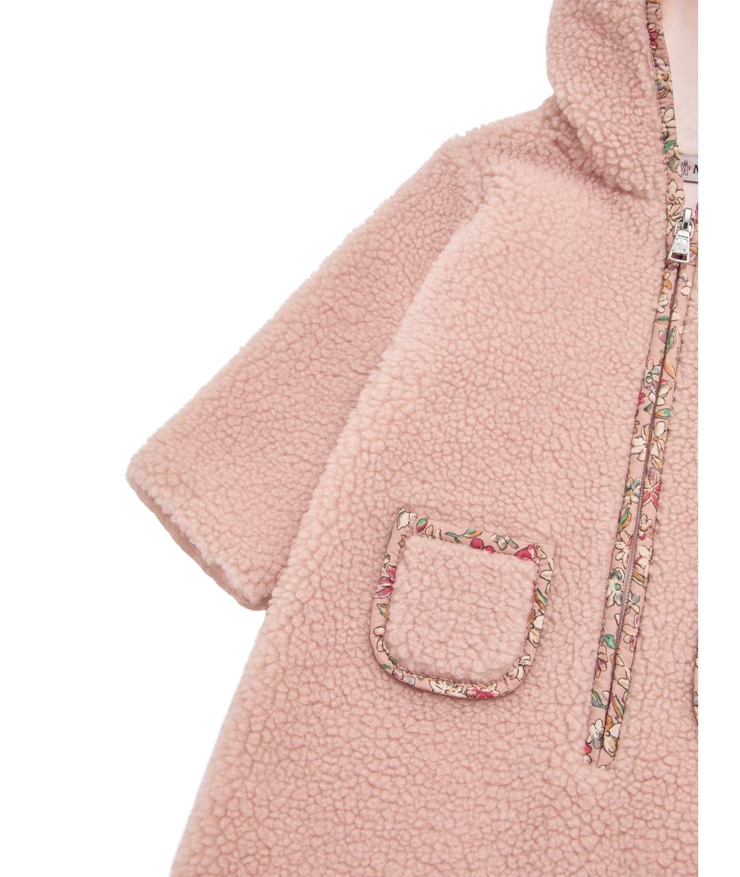 MONCLER KIDS Розовый комбинезон, фото 4