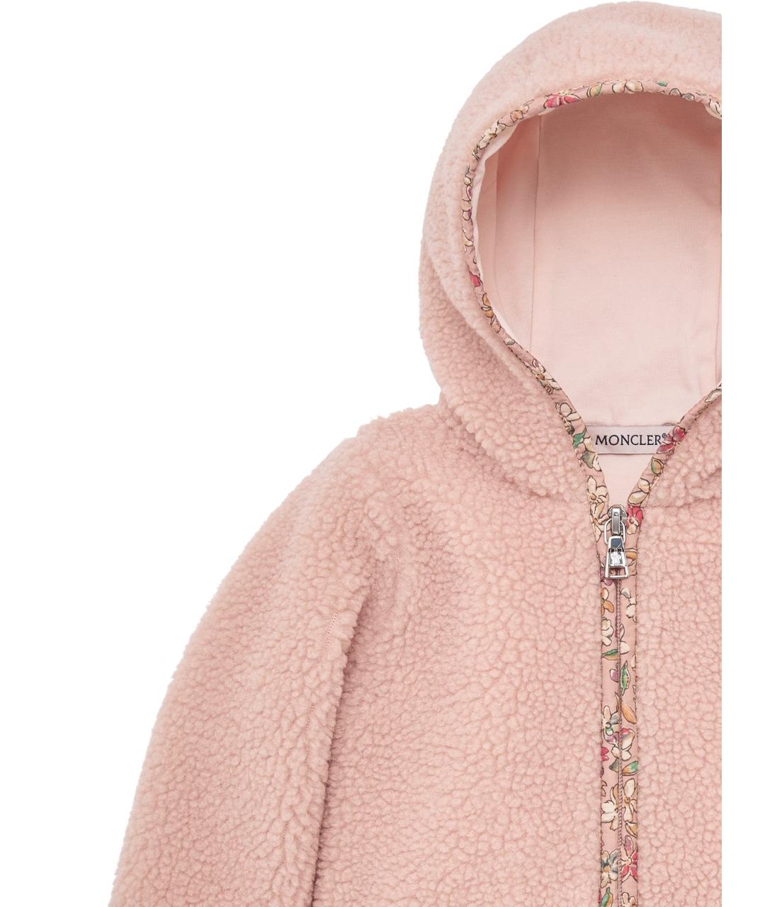 MONCLER KIDS Розовый комбинезон, фото 3