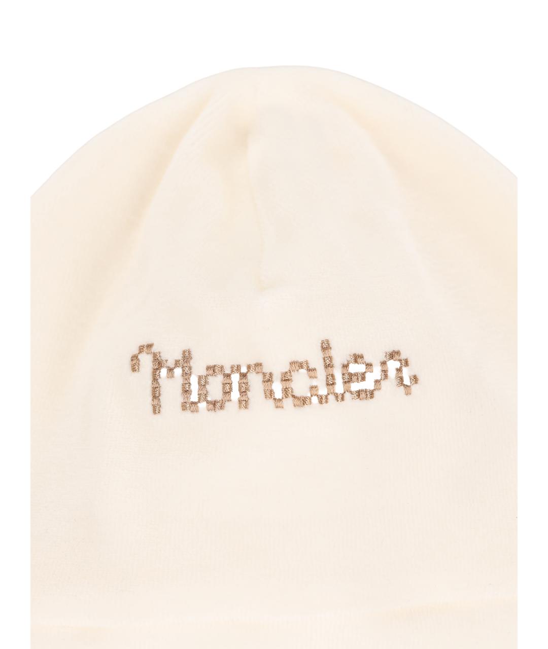 MONCLER KIDS Бежевый хлопковый боди / песочник, фото 4