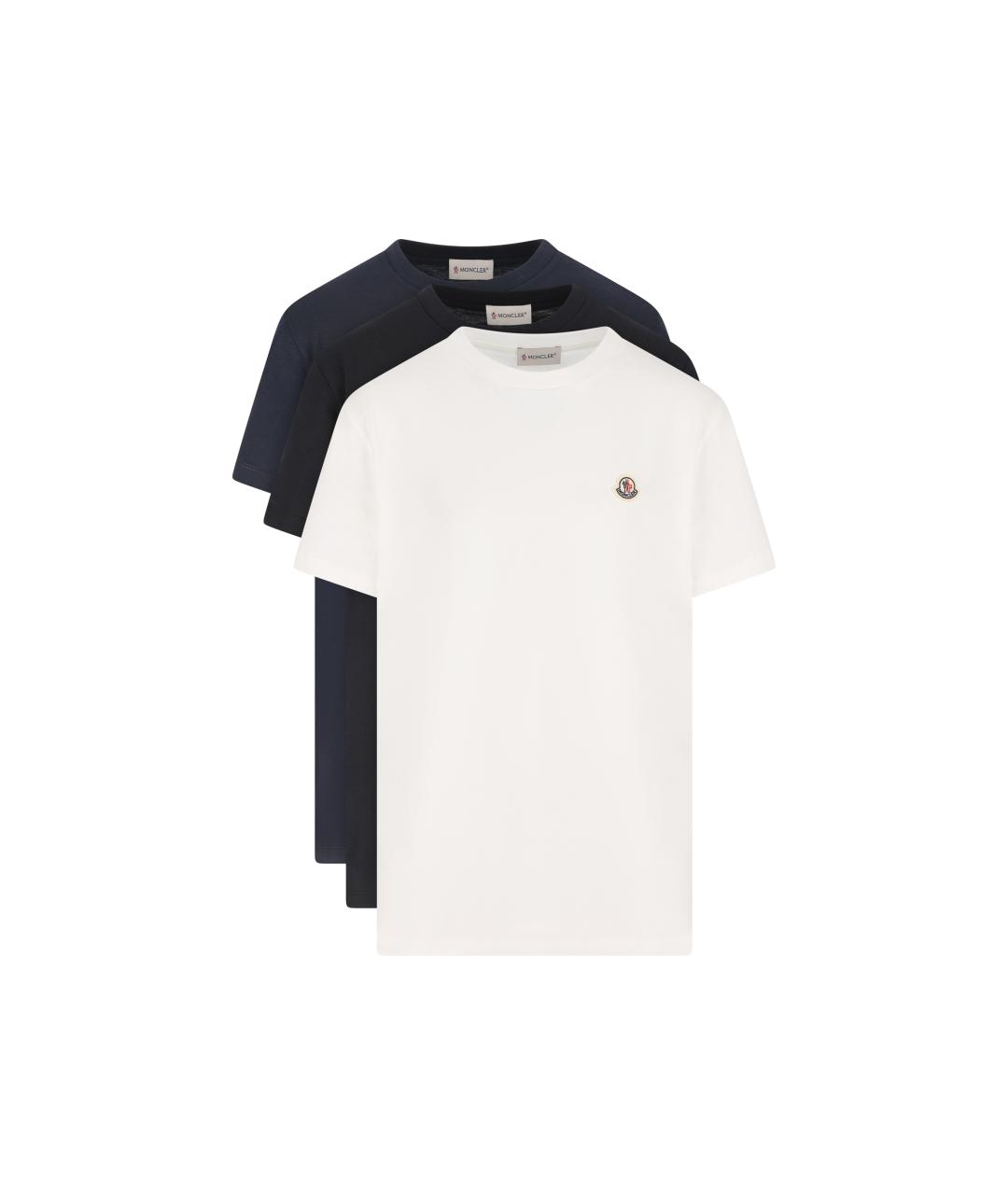 MONCLER KIDS Мульти хлопковая детская футболка, фото 5