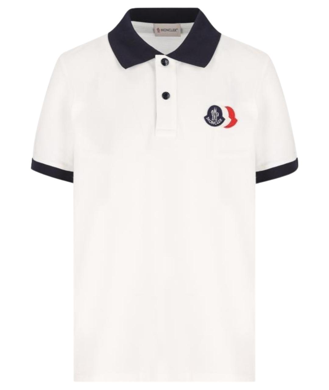 MONCLER KIDS Белая хлопковая детская футболка, фото 1