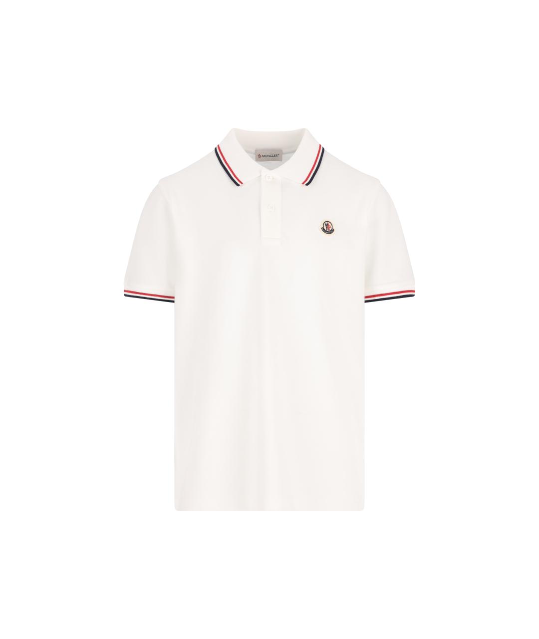 MONCLER KIDS Белая хлопковая детская футболка, фото 5