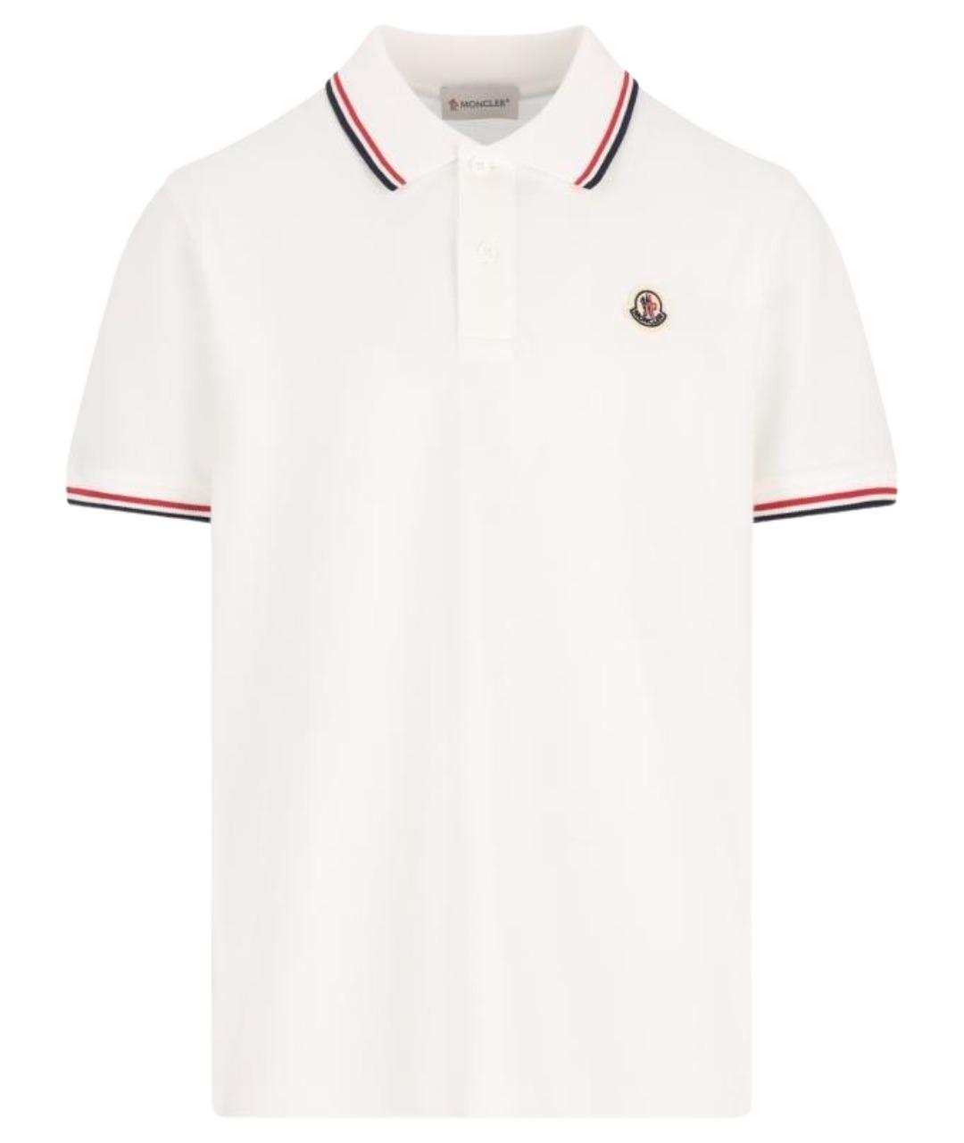 MONCLER KIDS Белая хлопковая детская футболка, фото 1