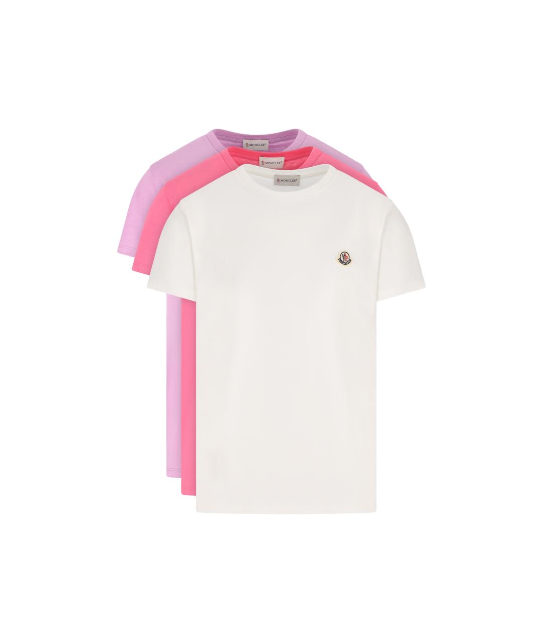 MONCLER KIDS Мульти хлопковый детская футболка / топ, фото 5