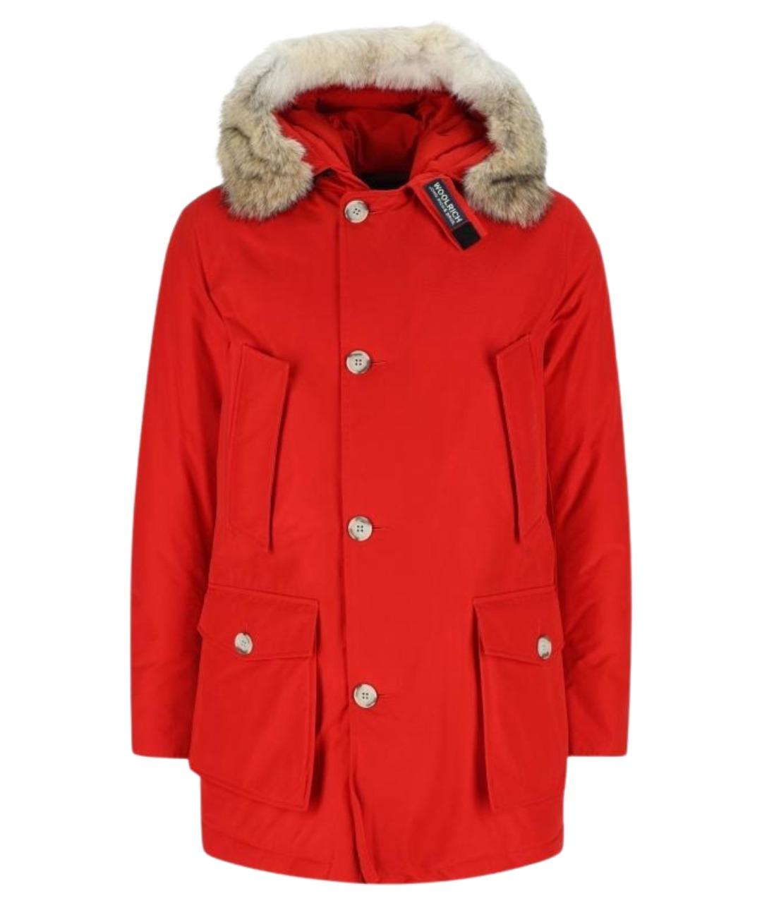 WOOLRICH Красная полиэстеровая парка, фото 1