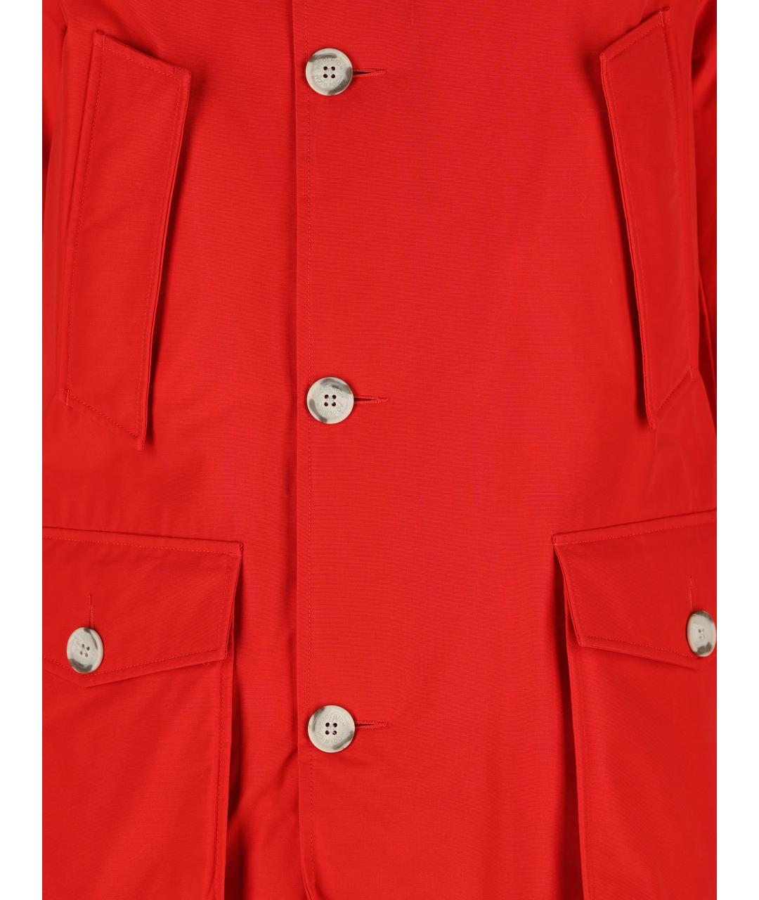 WOOLRICH Красная полиэстеровая парка, фото 4