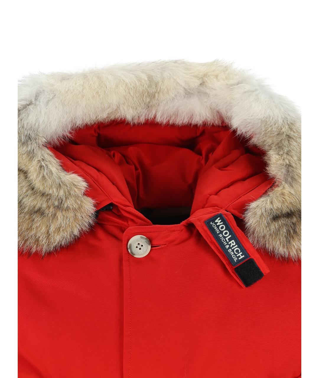 WOOLRICH Красная полиэстеровая парка, фото 3
