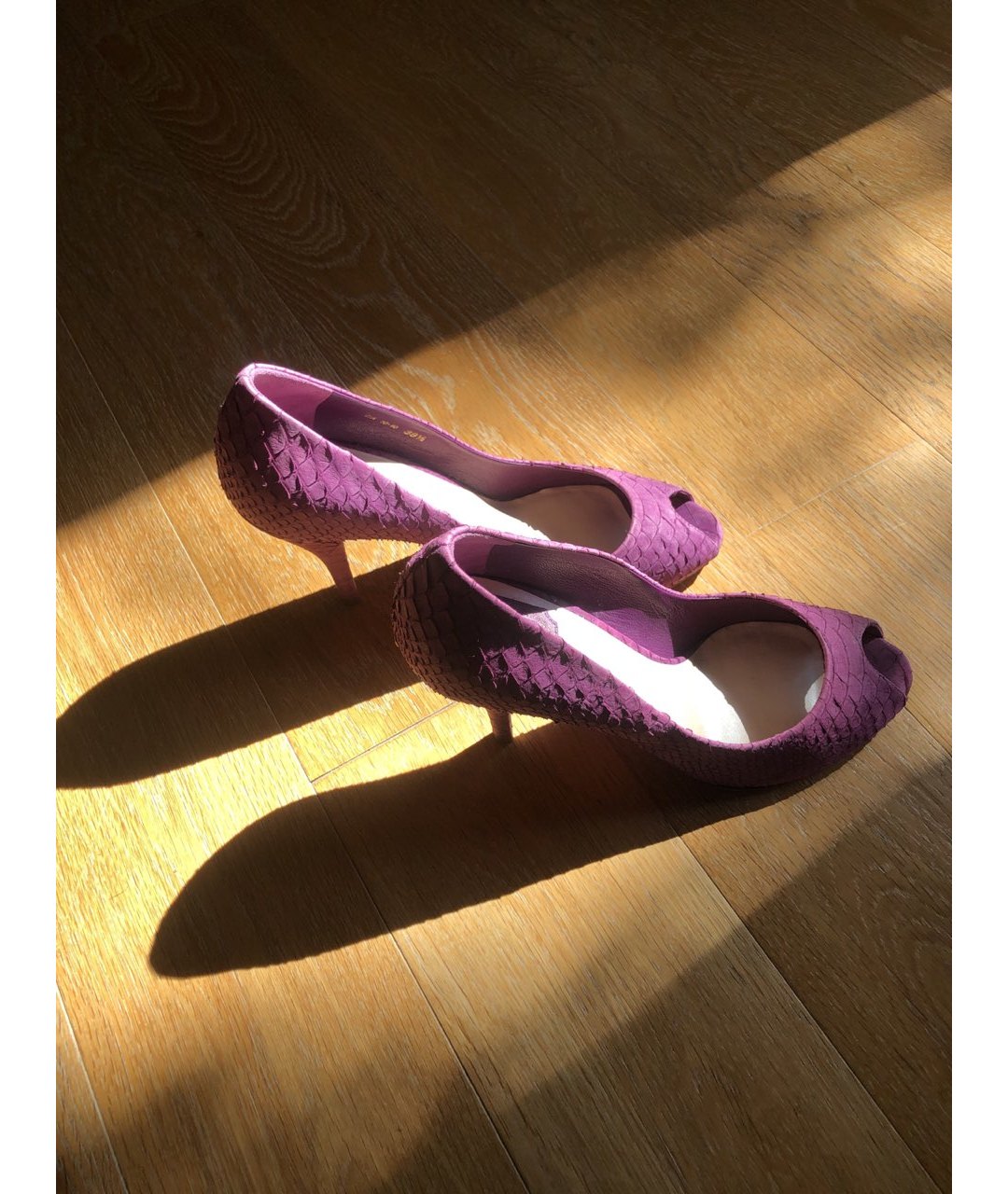 CHRISTIAN DIOR PRE-OWNED Фиолетовые кожаные туфли, фото 6