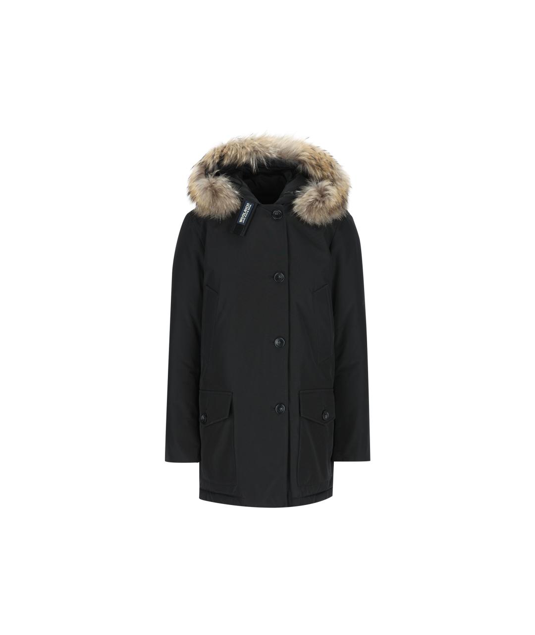 WOOLRICH Черная полиэстеровая парка, фото 5