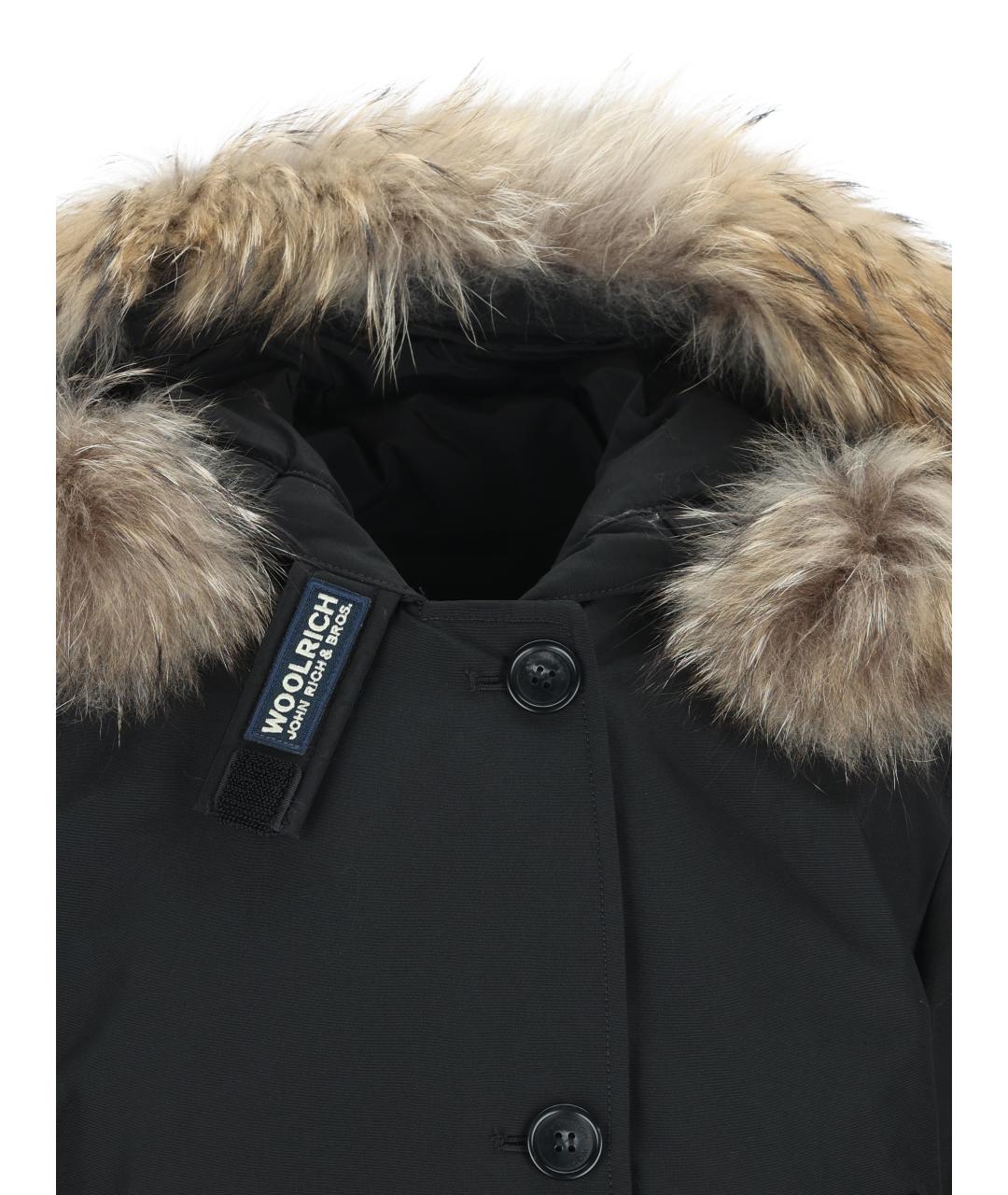 WOOLRICH Черная полиэстеровая парка, фото 4