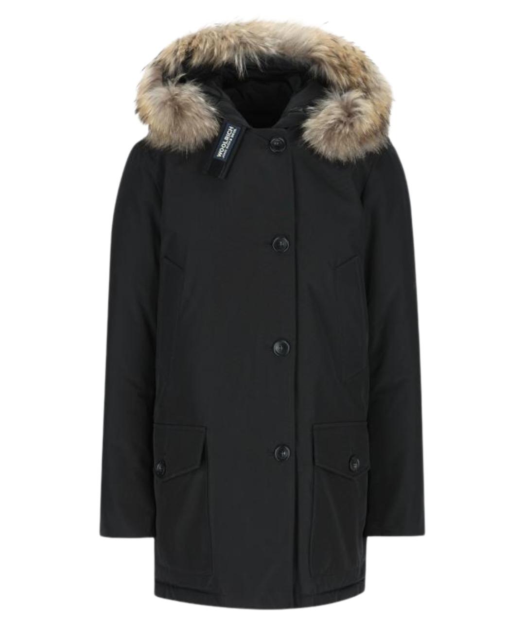 WOOLRICH Черная полиэстеровая парка, фото 1