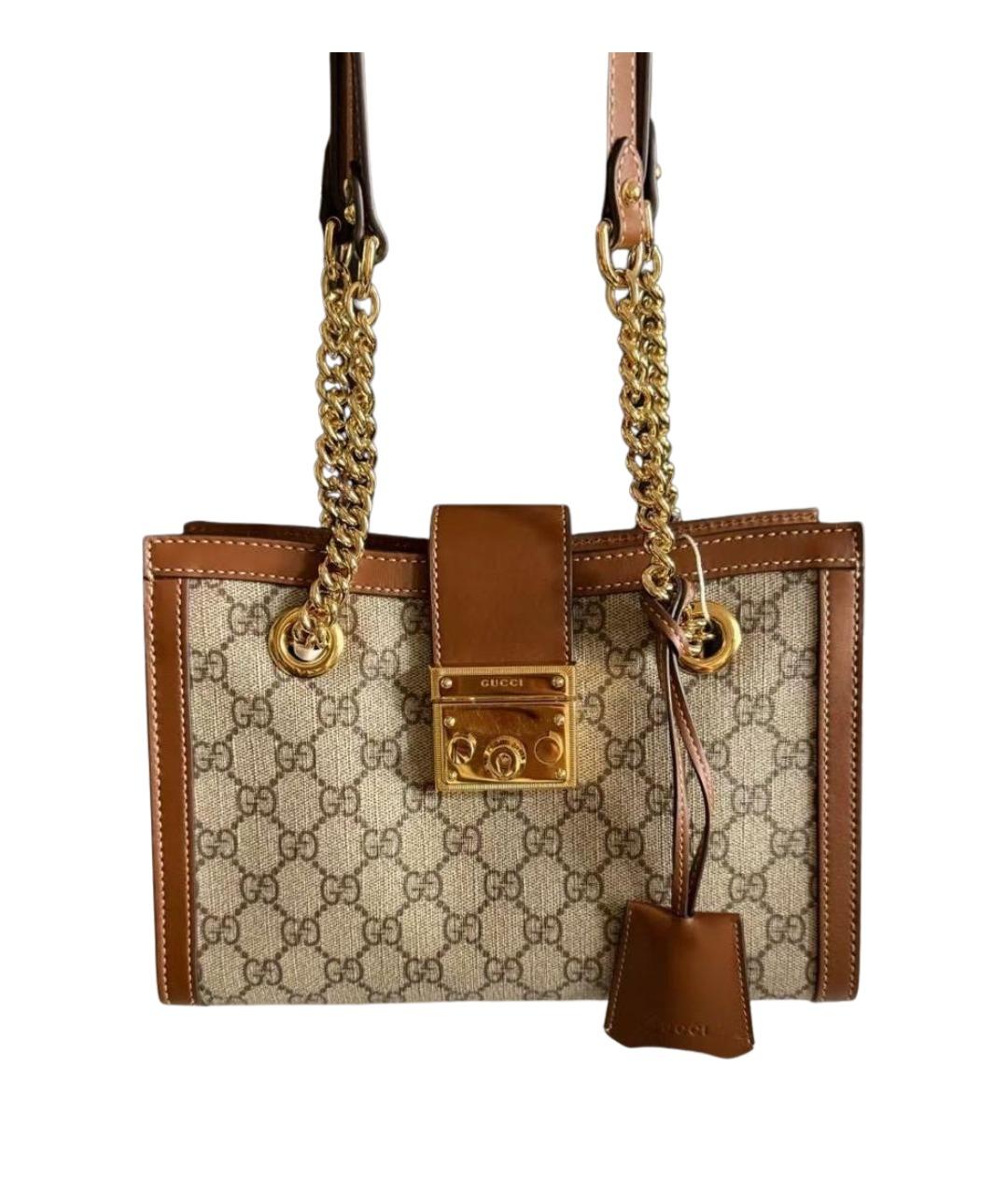 GUCCI Коричневая сумка через плечо, фото 1