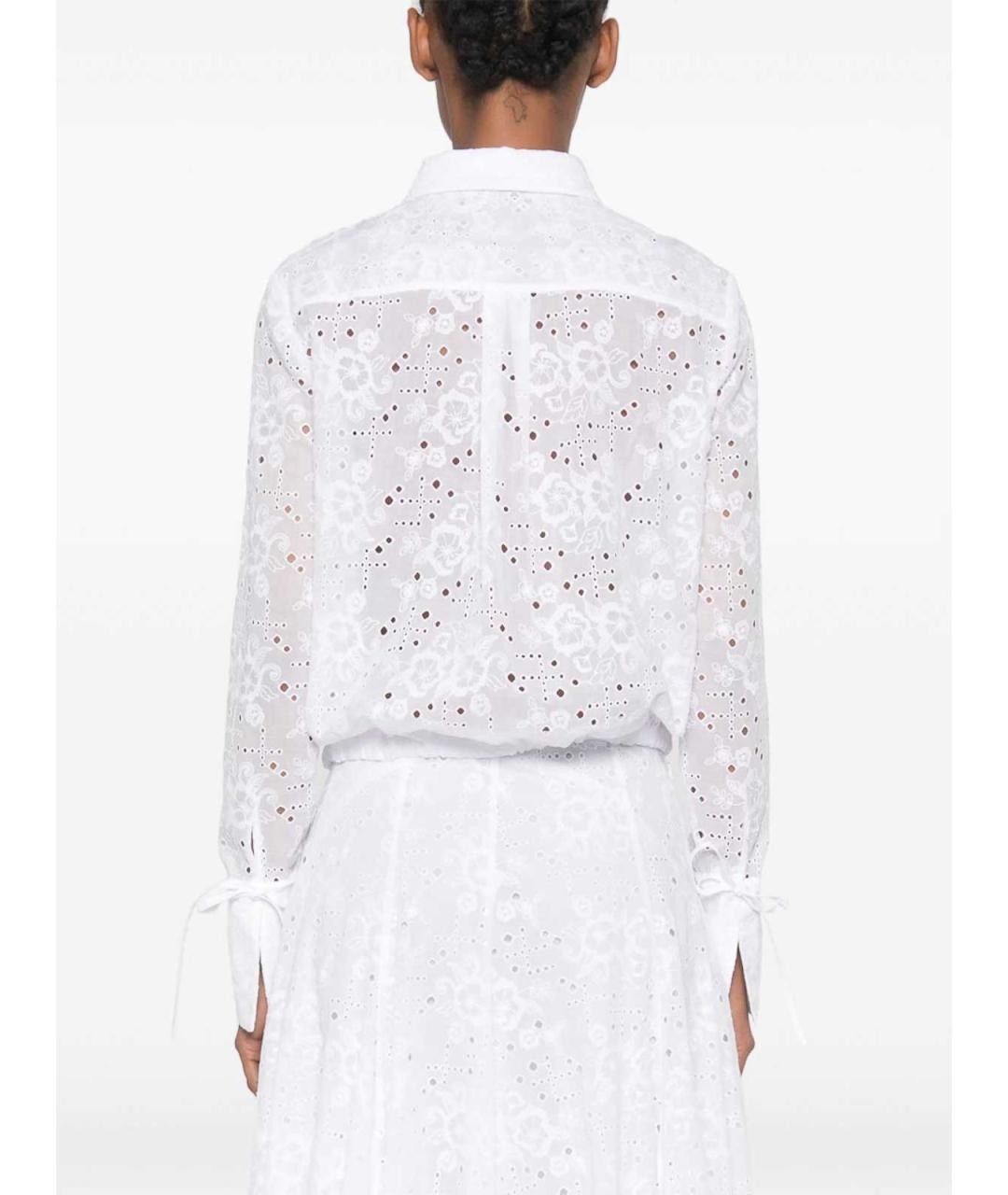 TORY BURCH Белая хлопковая рубашка, фото 4