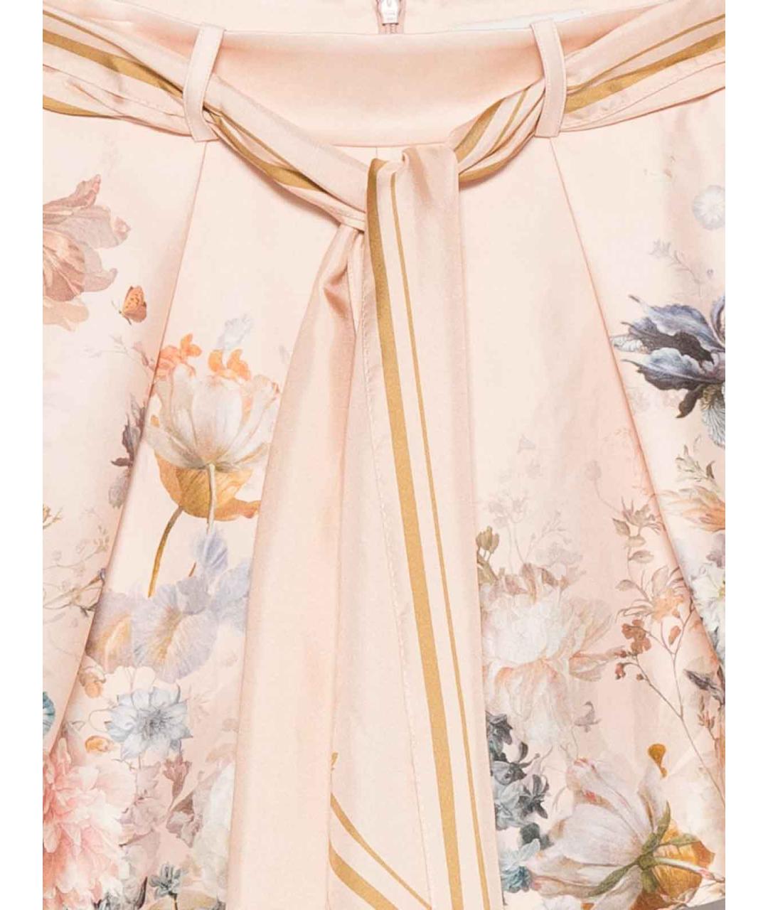ZIMMERMANN Розовые хлопковые шорты, фото 2