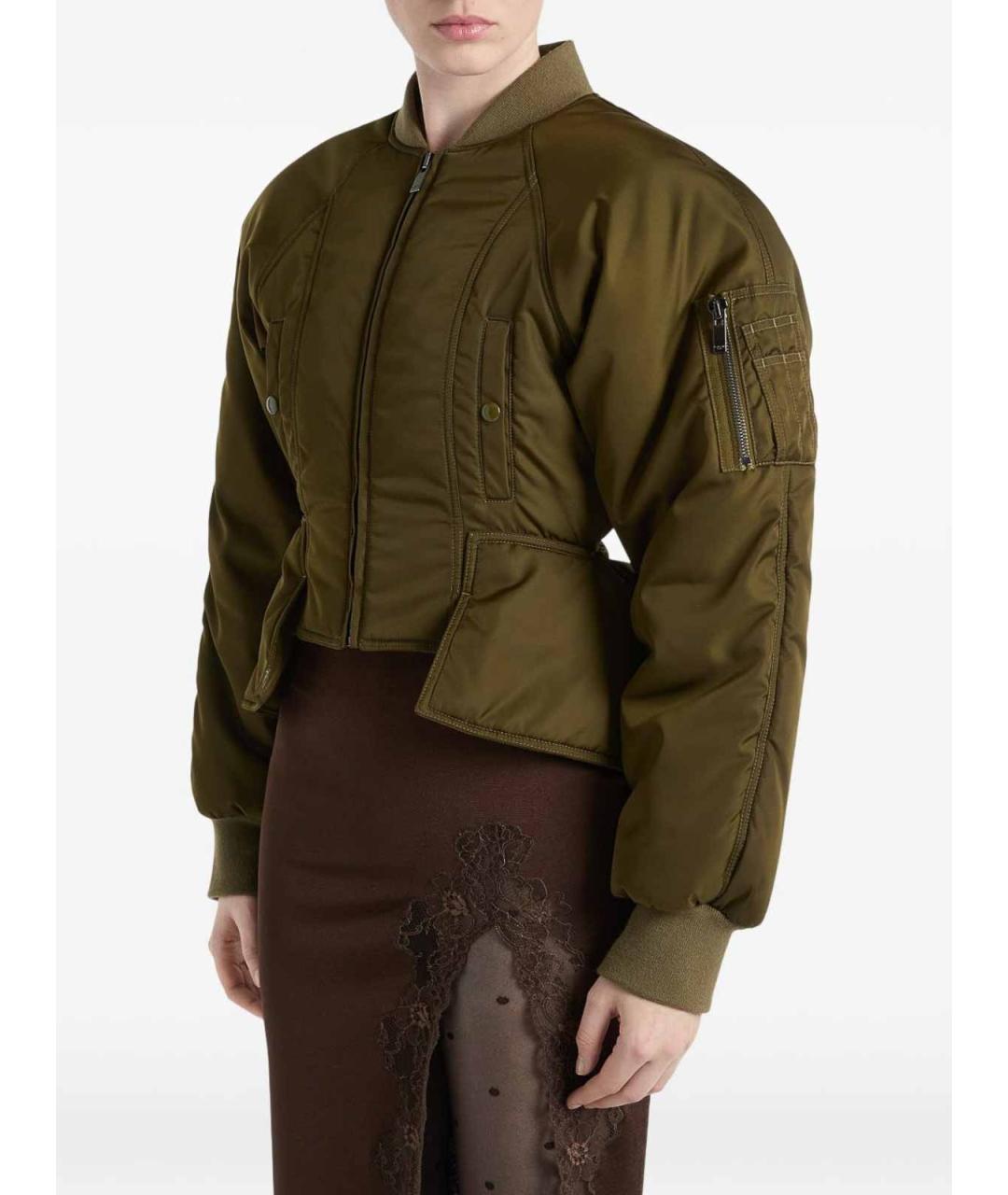 BALMAIN Коричневая нейлоновая куртка, фото 3