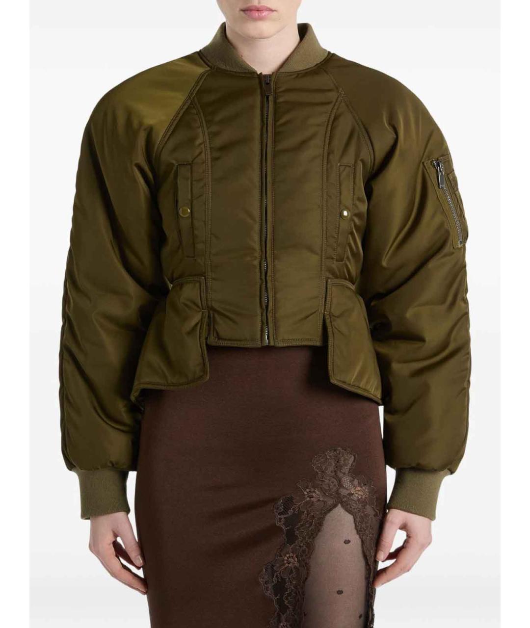 BALMAIN Коричневая нейлоновая куртка, фото 2