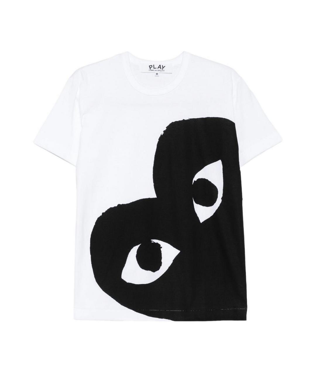 COMME DES GARÇONS Белая хлопковая футболка, фото 1