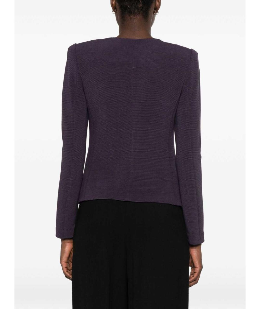 EMPORIO ARMANI Фиолетовый полиамидовый жакет/пиджак, фото 4