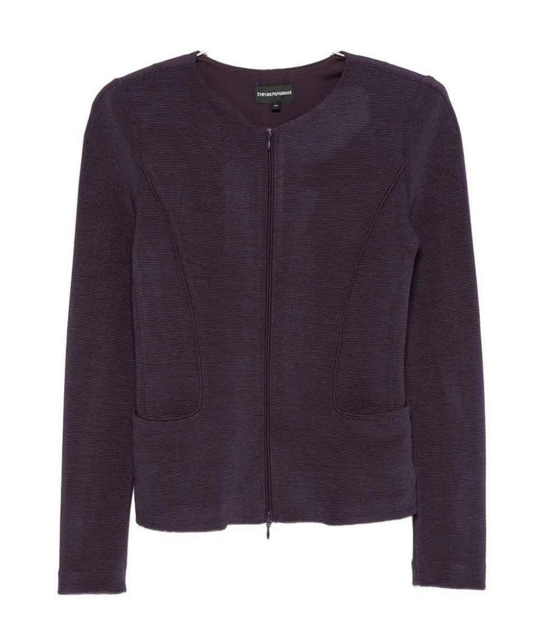 EMPORIO ARMANI Фиолетовый полиамидовый жакет/пиджак, фото 1