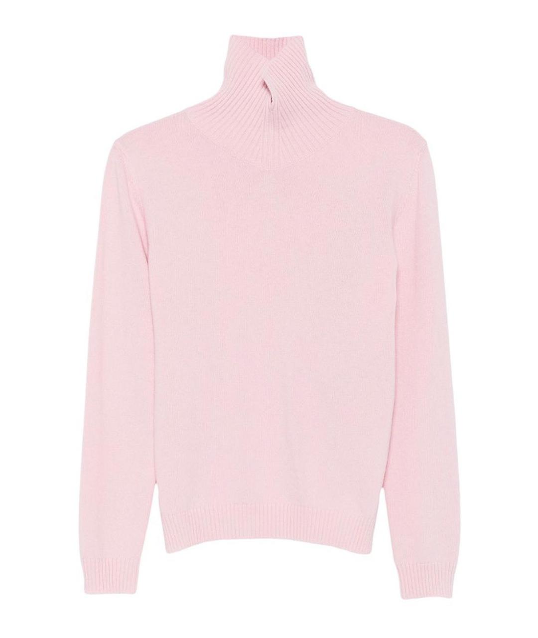 JIL SANDER Розовая шерстяная водолазка, фото 1