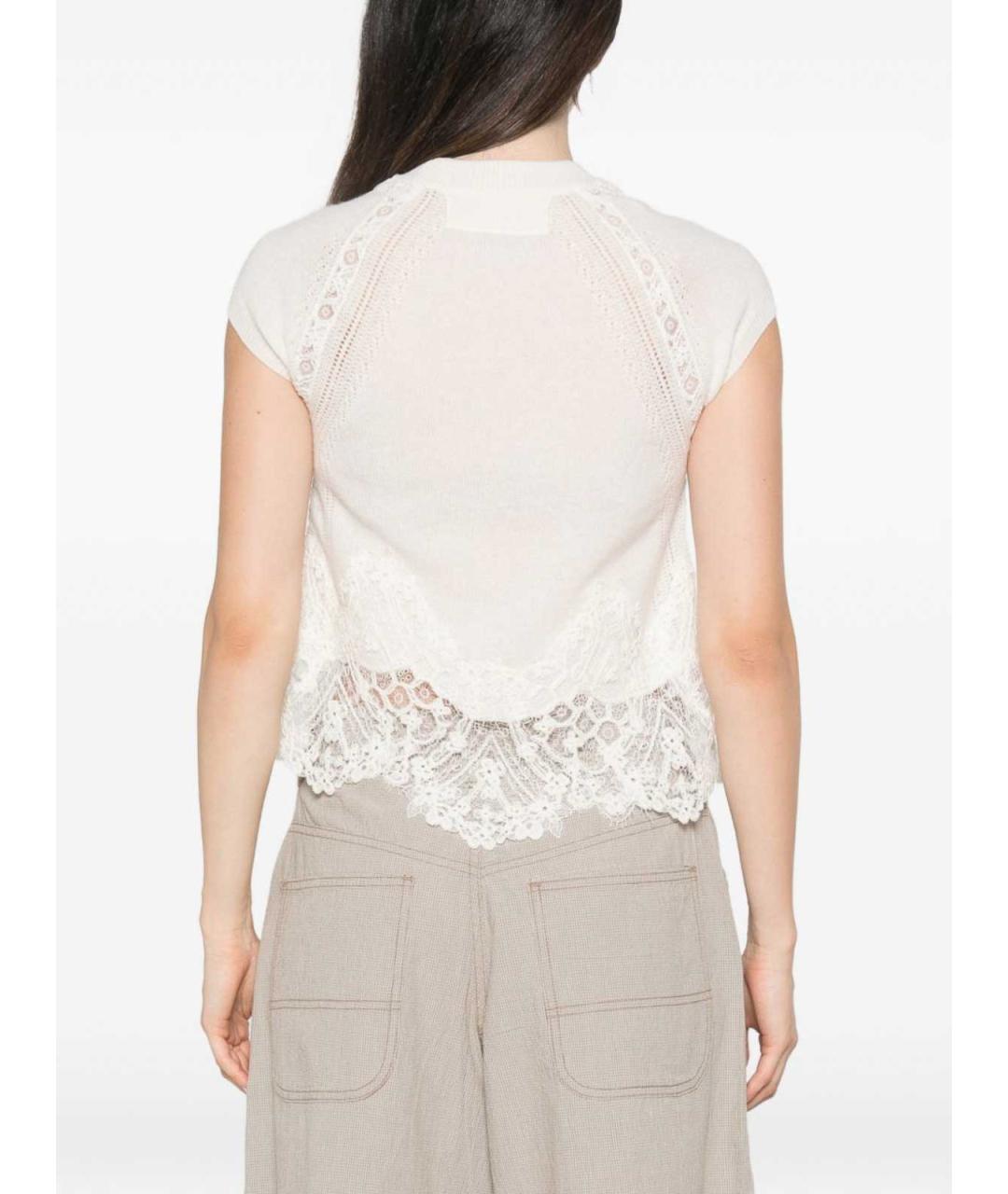 ERMANNO SCERVINO Белая кашемировая майка, фото 3