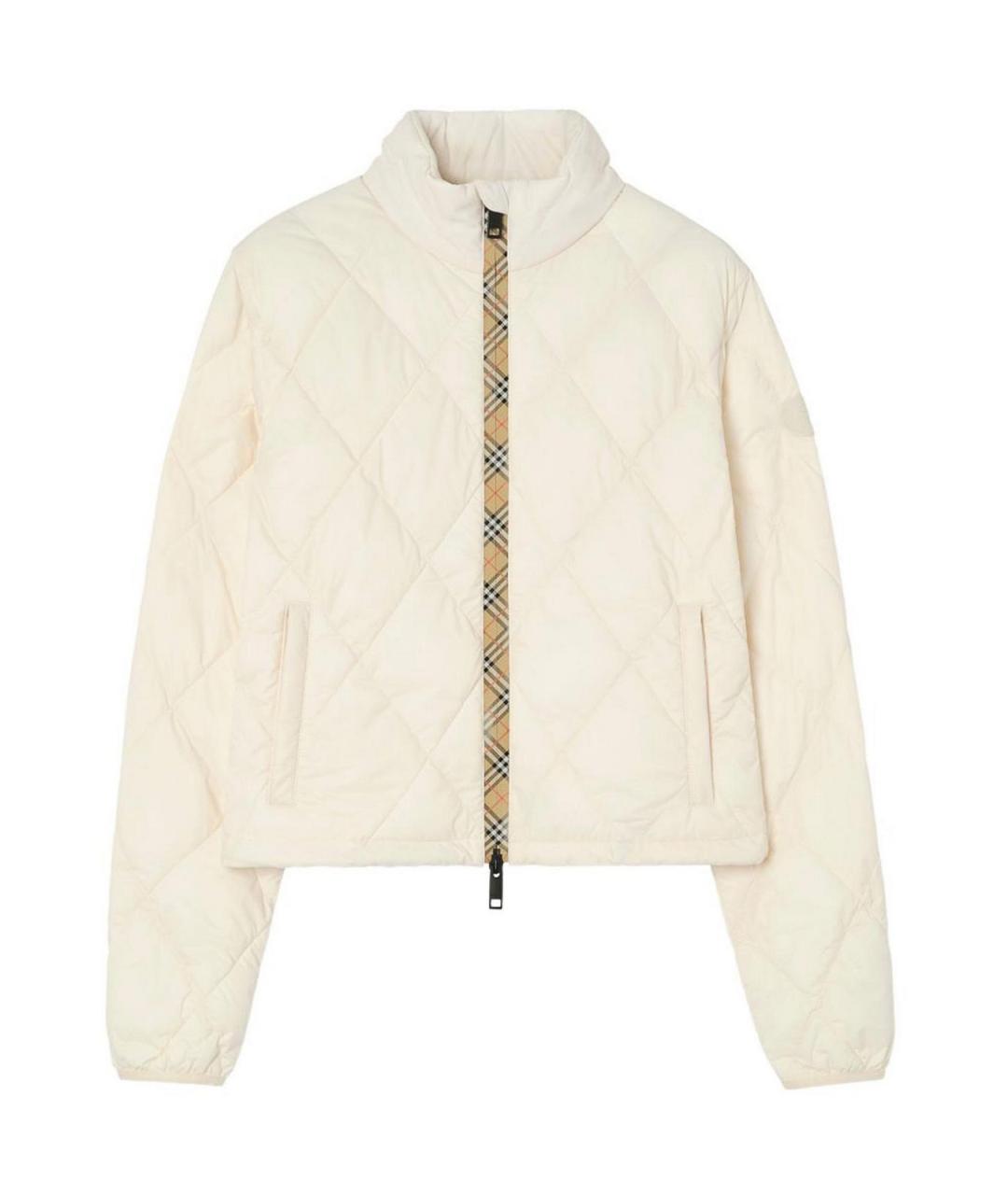 BURBERRY Бежевый нейлоновый пуховик, фото 1