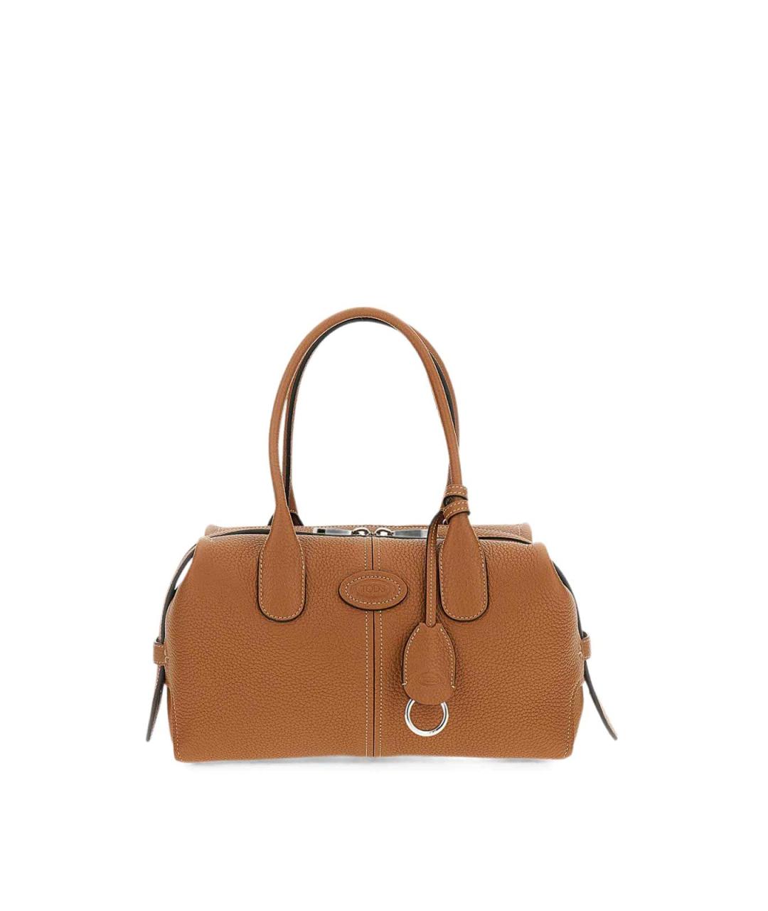 TOD'S Коричневая кожаная сумка тоут, фото 4