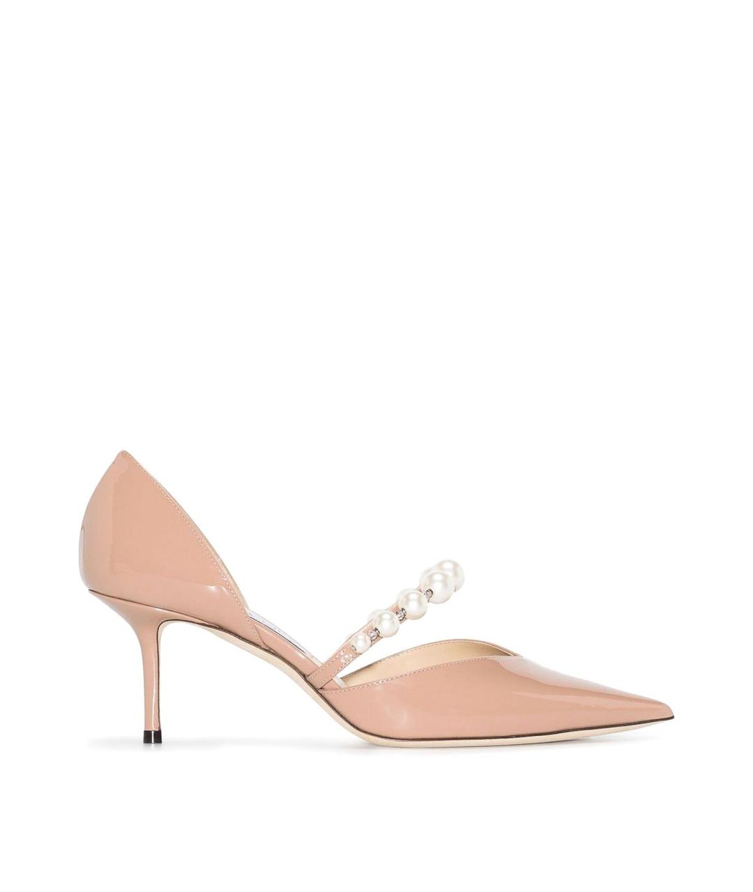 JIMMY CHOO Розовые туфли из лакированной кожи, фото 5