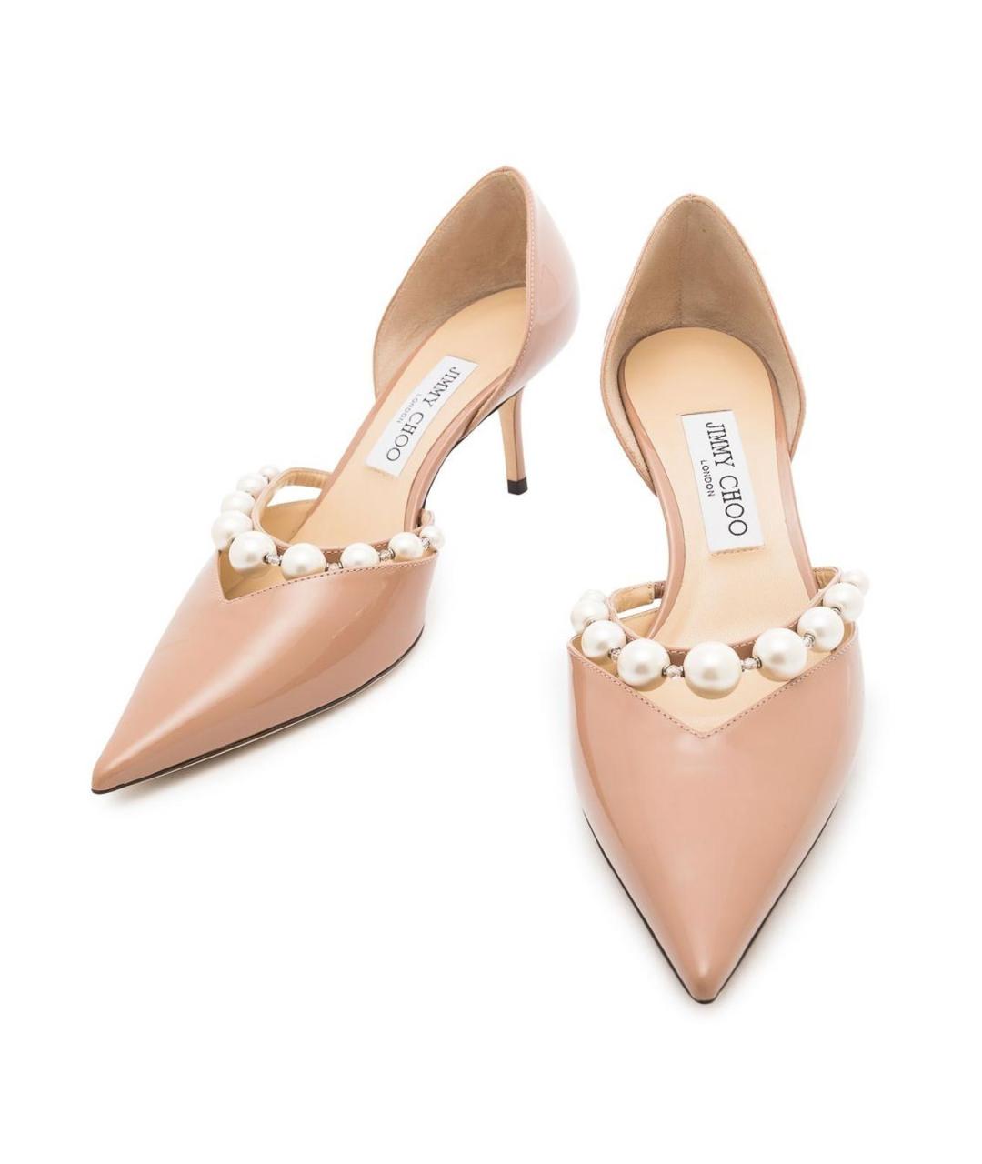 JIMMY CHOO Розовые туфли из лакированной кожи, фото 2
