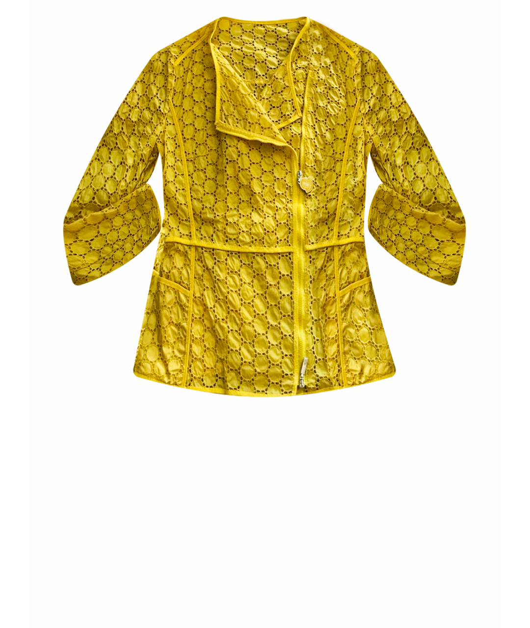 MONCLER Желтый полиамидовый жакет/пиджак, фото 1