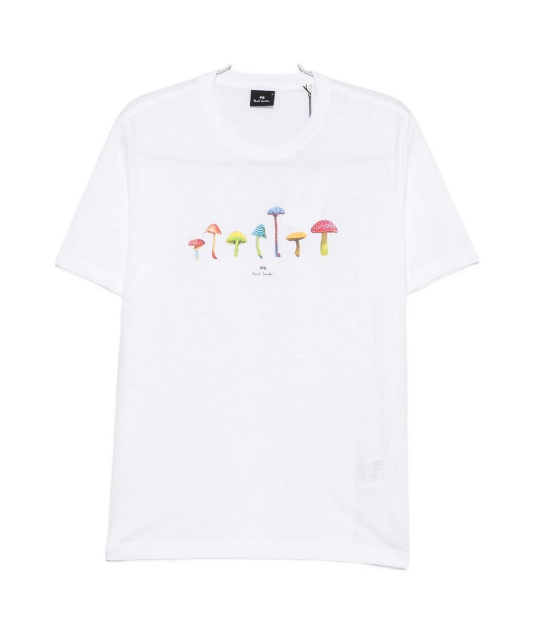 PAUL SMITH Белая хлопковая футболка, фото 1