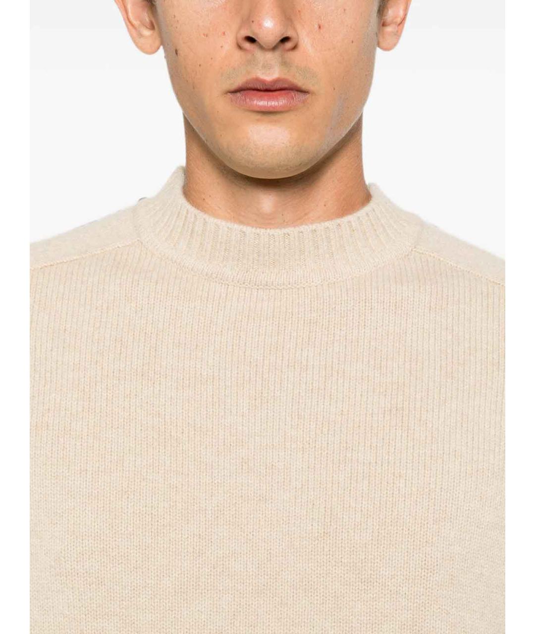 EXTREME CASHMERE Белый кашемировый джемпер / свитер, фото 4