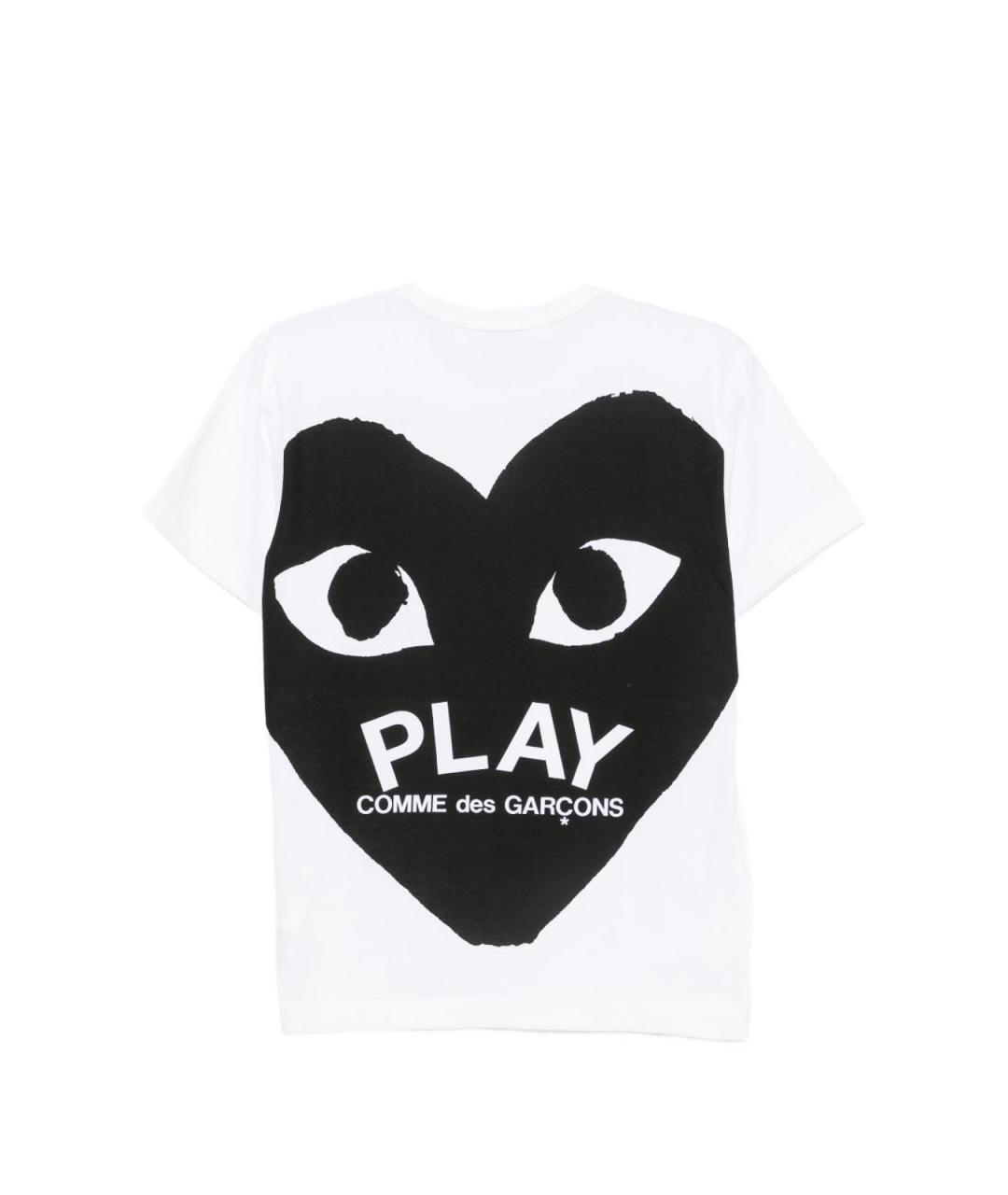 COMME DES GARÇONS Белая хлопковая футболка, фото 2